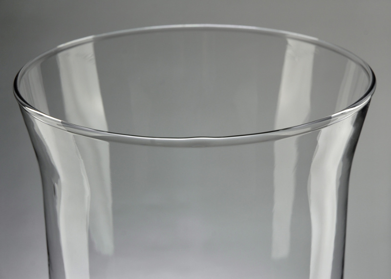 Clear Glass Hurricane Vase 16in